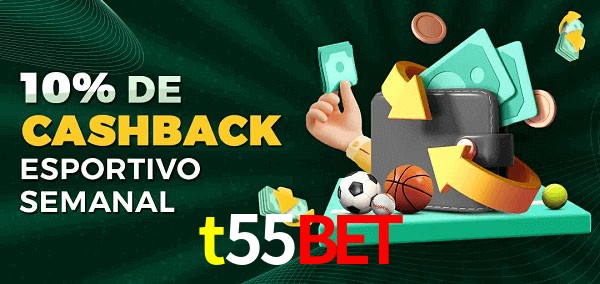 10% de bônus de cashback na t55bet